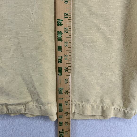 TOMMY BAHAMA Shirts Mens XL Silk Fish Jacquard Button Up Short Sleeve Yellow - Picture 13 of 14